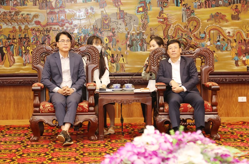 Tập đoàn LG tìm hiểu môi trường đầu tư phát triển các giải pháp công nghệ cao tại Vĩnh Phúc