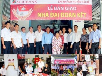 tien giang agribank huyen cai be ho tro 5 gia dinh an cu de lac nghiep