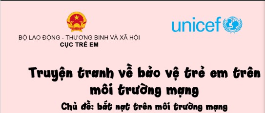 Truyện tranh về chống bắt nạt trẻ em trên môi trường mạng