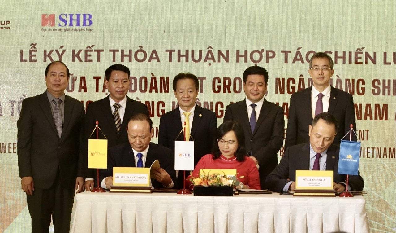 T&T Group, SHB hợp tác chiến lược với Vietnam Airlines và đường sắt Việt Nam