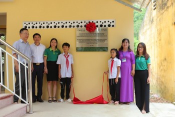 childfund ban giao cong trinh nha o noi tru nha an va nha bep tai cao bang