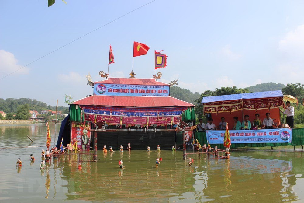 Múa rối nước tại Lễ hội mùa thu Côn Sơn - Kiếp Bạc 2022