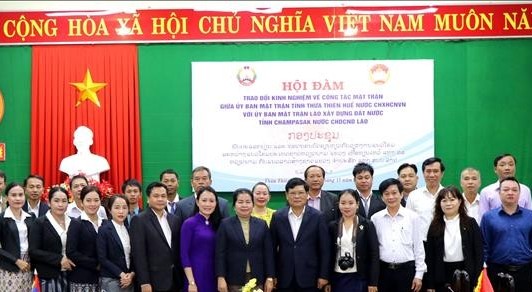 Thừa Thiên - Huế chia sẻ kinh nghiệm về công tác Mặt trận với tỉnh Champasak