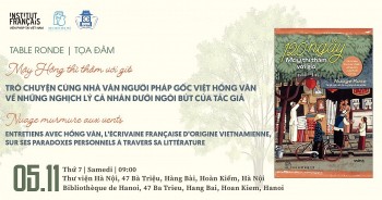 may hong thi tham voi gio tro chuyen cung nha van nguoi phap goc viet hong van