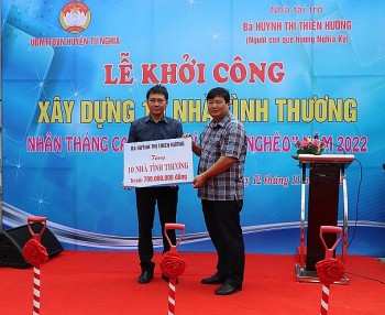 khoi cong xay dung 10 nha tinh thuong cho cac ho ngheo tai huyen tu nghia quang ngai