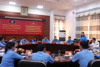 Tỉnh Lai Châu và Bò Kẹo (Lào) trao đổi kinh nghiệm công tác công đoàn