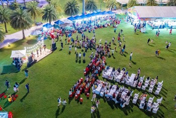 vinhomes grand park thu hut hang nghin du khach dip cuoi tuan