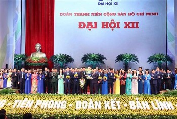 doan thanh nien viet lao giao luu nghe thuat mung dai hoi doan lan xii