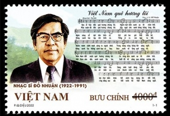 phat hanh bo tem ky niem 100 nam sinh nhac si do nhuan