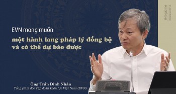 tong giam doc tran dinh nhan evn mong muon mot hanh lang phap ly dong bo va co the du bao duoc