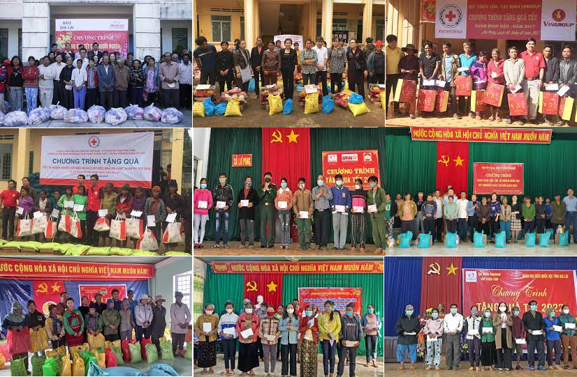 gia lai danh hon 187000 suat qua cho nguoi co cong doi tuong bao tro xa hoi trong dip tet