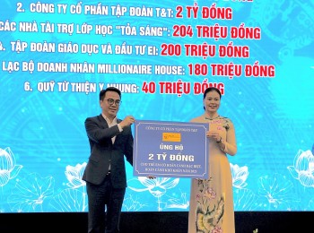 tt group ung ho 2 ty dong ho tro tre em co hoan canh kho khan