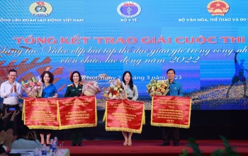 nguoi lao dong lan toa nang luong tich cuc nho tap the duc