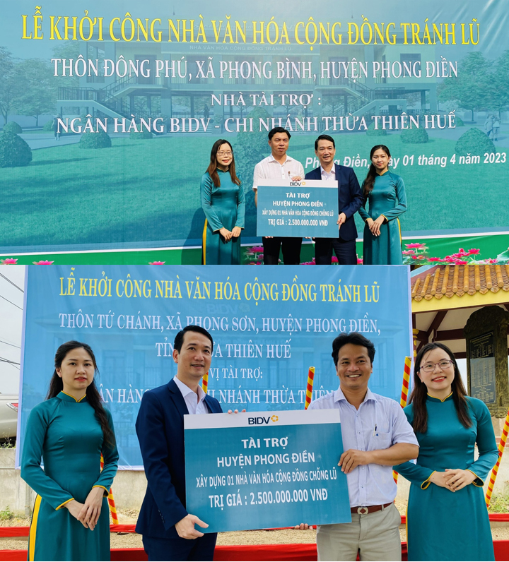 Thừa Thiên Huế khởi công xây dựng 2 công trình nhà văn hóa cộng đồng tại huyện Phong Điền