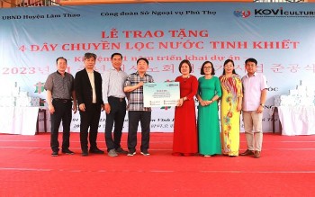 kccc tang day chuyen may loc nuoc tinh khiet cho 4 truong hoc tai huyen lam thao gia tri 220 trieu dong