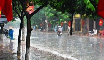 mien bac mua rai rac trong hai ngay dau nghi le