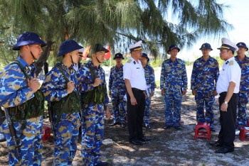 kiem tra cong tac huan luyen cho luc luong chuan bi lam nhiem vu tren cac dao