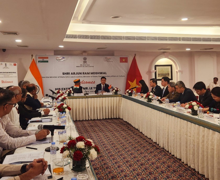 Việt Nam - Ấn Độ mở rộng hợp tác trong lĩnh vực pháp luật và tư pháp