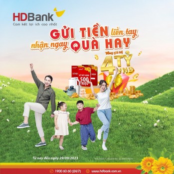 hdbank tang gan 4 ty dong cho khach hang gui tiet kiem