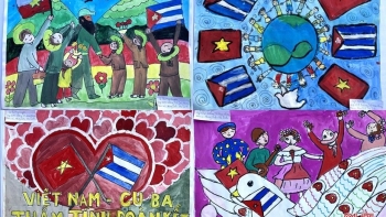Thiếu nhi Việt Nam tích cực hưởng ứng cuộc thi vẽ tranh Việt Nam - Cuba