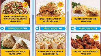 ban hoa am cua am thuc duong pho nhat ban viet nam