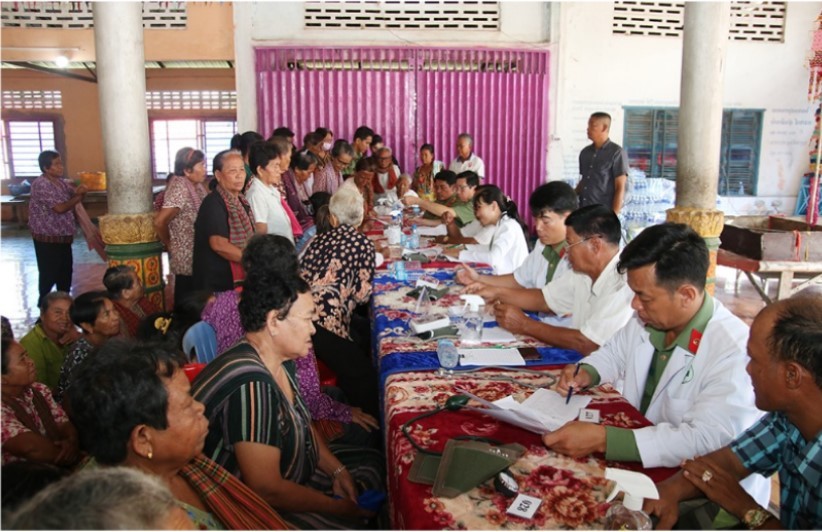 Khám bệnh, cấp thuốc miễn phí và tặng quà cho người dân tỉnh Tà Keo (Campuchia)