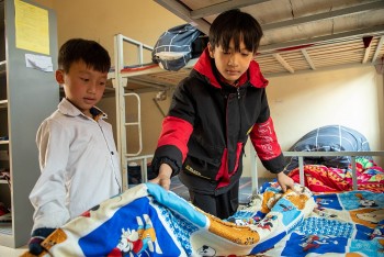 hoc sinh cao bang bac kan co khu nha ban tru moi tu ho tro cua childfund viet nam