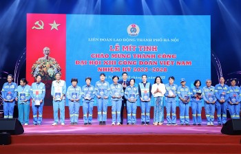 Hà Nội: Mít tinh chào mừng thành công Đại hội Công đoàn Việt Nam lần thứ XIII