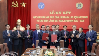 Công đoàn Việt Nam và Bảo hiểm xã hội Việt Nam ký kết quy chế phối hợp giai đoạn 2023-2028