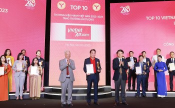 Tăng trưởng ấn tượng trong năm 2023, Vietjet được vinh danh top 50 thương hiệu mạnh Việt Nam