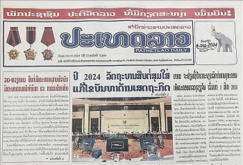 Báo chí Lào nêu bật thành tựu hợp tác Lào - Việt Nam