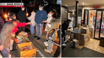 Người Việt Nam tham gia cứu trợ các nạn nhân động đất tại Nhật Bản