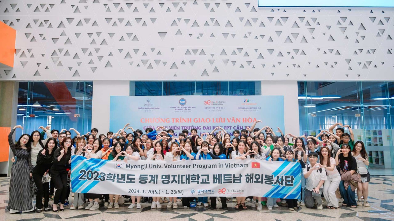 Giao lưu văn hóa giữa Đại học FPT Cần Thơ và Đại học Myongji Hàn Quốc