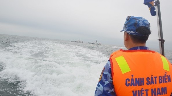 Cảnh sát biển hai nước Việt Nam - Trung Quốc tuần tra chung trên vùng biển giáp ranh