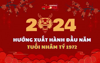 ngay gio huong xuat hanh nam 2024 cho nguoi tuoi nham ty 1972