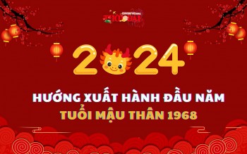 ngay gio huong xuat hanh nam 2024 cho nguoi tuoi mau than 1968