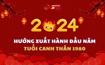 ngay gio huong xuat hanh nam 2024 cho nguoi tuoi canh than 1980