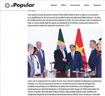El Popular: quan hệ giữa các nước Mỹ Latinh và Việt Nam có bước tiến quan trọng và vượt bậc