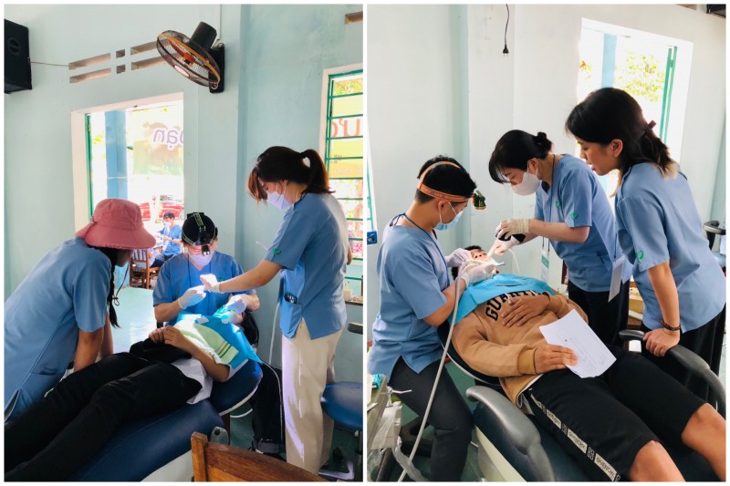 Học sinh và người dân xã Duy Nghĩa (Quảng Nam) được y bác sĩ Hàn Quốc khám chữa bệnh miễn phí