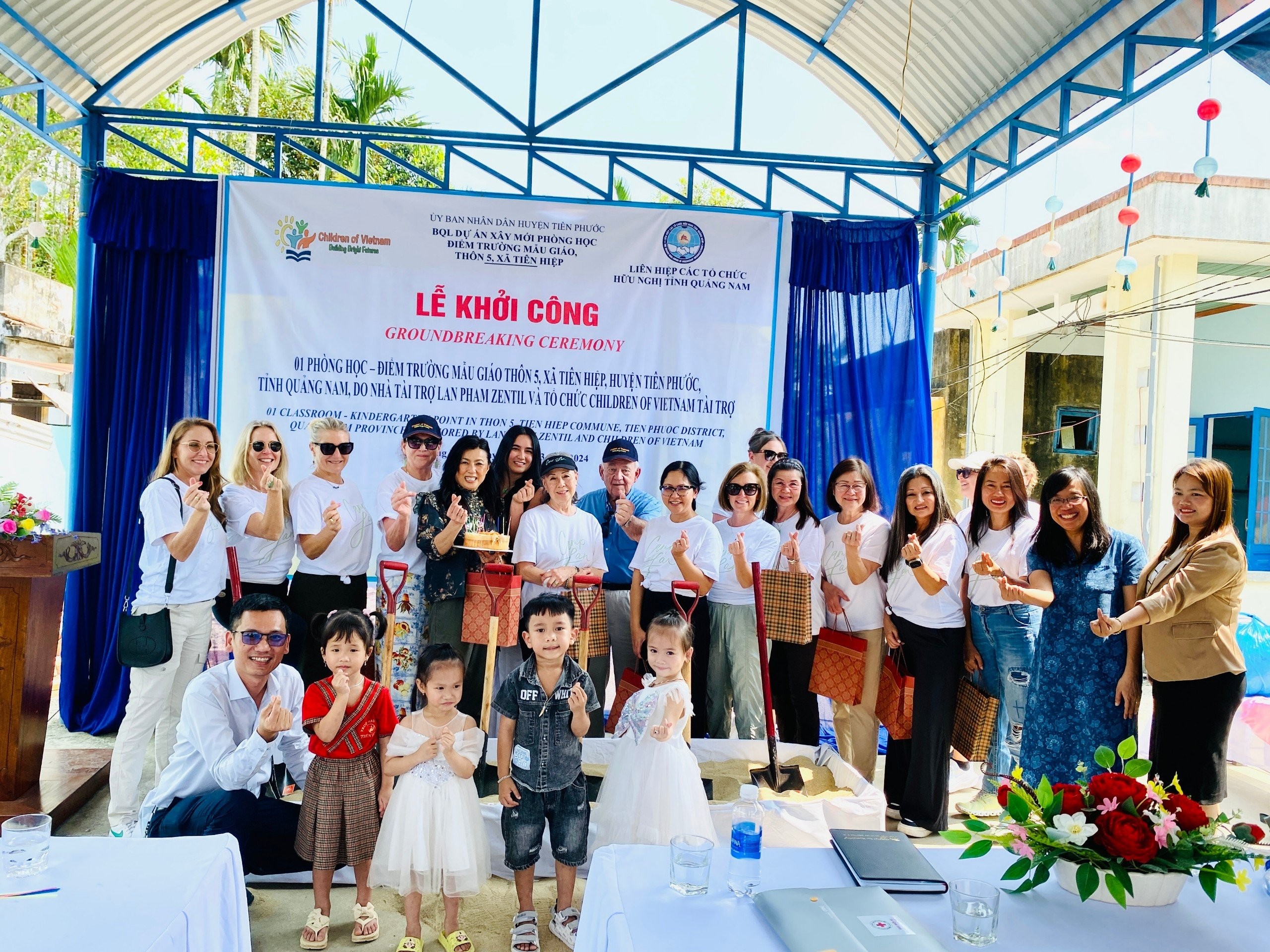 Tổ chức Children of Vietnam tài trợ hơn 600 triệu đồng xây phòng học tại Quảng Nam