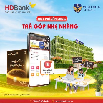 hdbank ho tro tra gop 100 tien hoc phi voi ky han den 60 thang