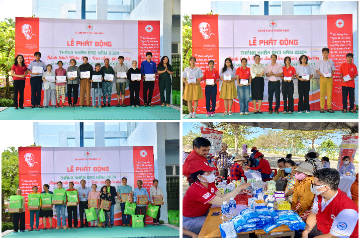 Nhiều hoạt động ý nghĩa tại Lễ phát động Tháng Nhân đạo ở Bình Thuận - Vĩnh Long - Hậu Giang