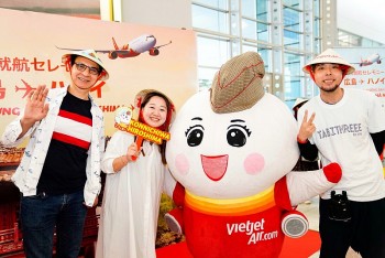vietjet vua khai truong duong bay giua ha noi va hiroshima
