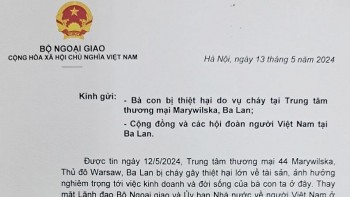 tham hoi ba con kieu bao bi thiet hai trong vu chay trung tam thuong mai o ba lan