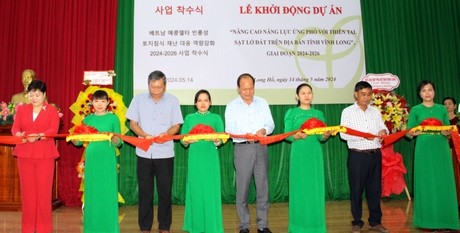MYI (Hàn Quốc) nâng cao năng lực ứng phó với thiên tai sạt lở đất cho người dân Vĩnh Long