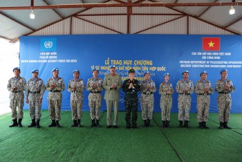 Liên hợp quốc trao tặng huy chương cho Lực lượng Gìn giữ hòa bình Việt Nam tại Phái bộ UNISFA