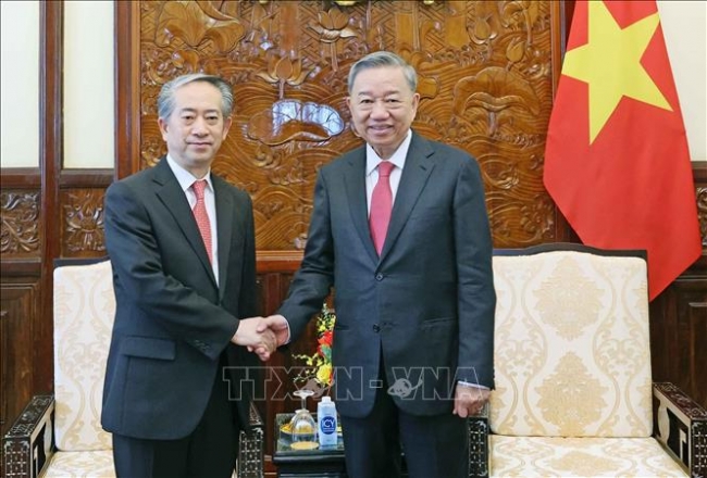 Chủ tịch nước Tô Lâm tiếp Đại sứ Trung Quốc Hùng Ba