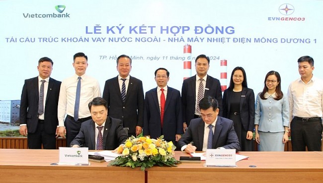 EVNGENCO3 và VCB ký kết hợp đồng tái cấu trúc khoản vay nước ngoài- NMNĐ Mông Dương 1