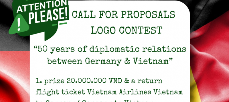Phát động thi thiết kế logo kỷ niệm 50 năm quan hệ ngoại giao Việt Nam-Đức