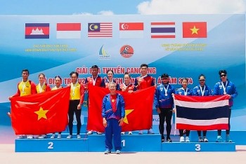 Việt Nam đạt Nhất toàn đoàn tại Giải Đua thuyền Rowing, Canoeing Đông Nam Á 2024